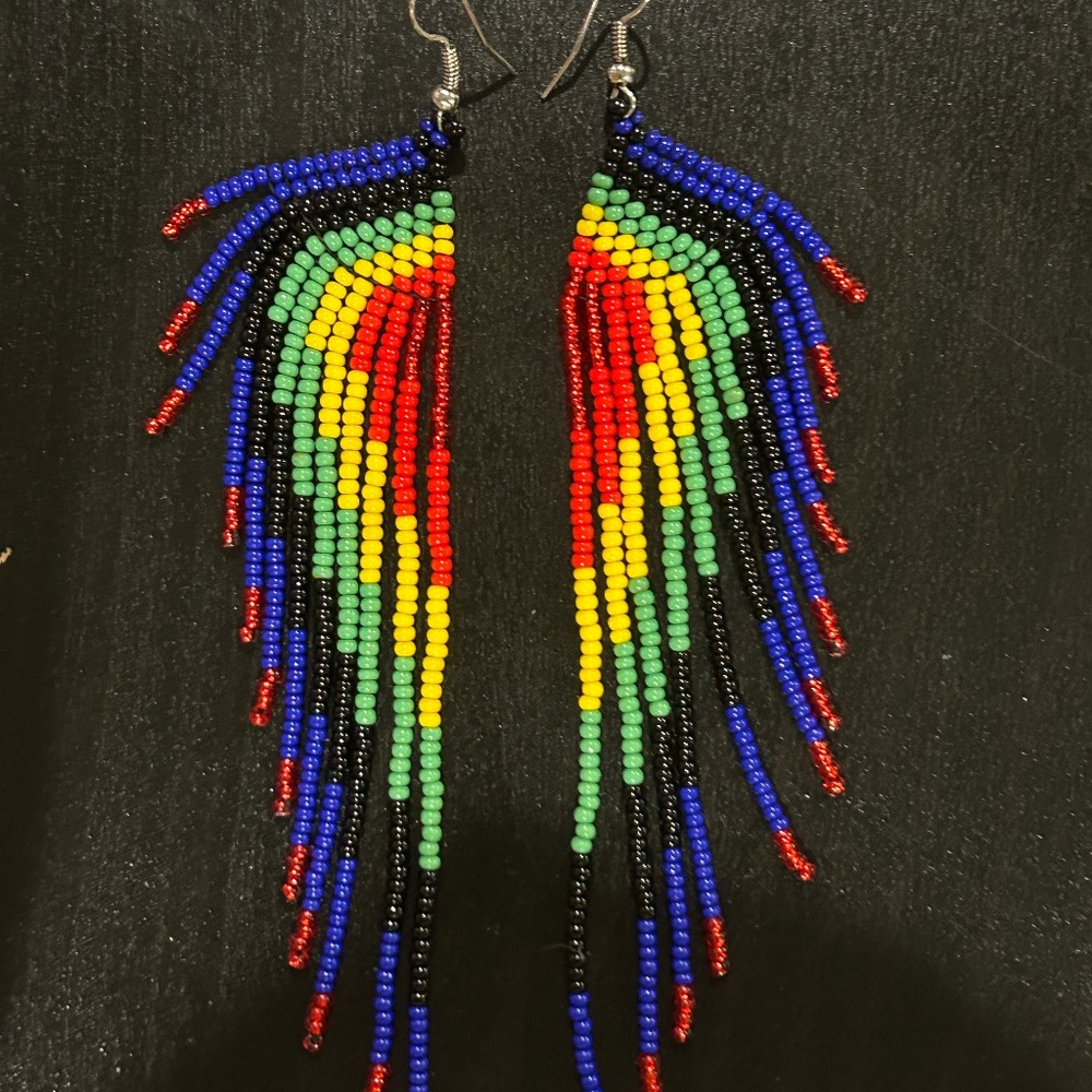 Colombian Boho Bead Earrings